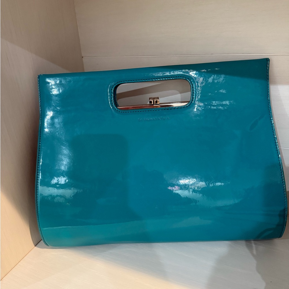 Teal Patent Leather Women's Bag